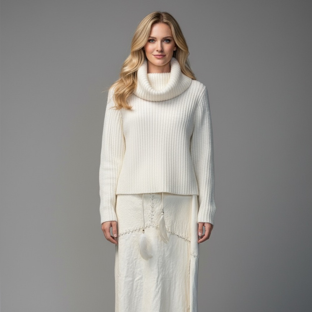 New With Tags $250 Ralph Lauren Sport Ridgway Cashmere Wool Turtleneck Sweater S